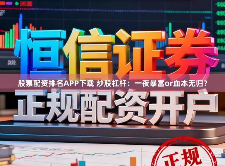 股票配资排名APP下载 炒股杠杆:一夜暴富or血本无归?